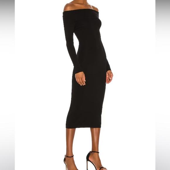 NWT Bardot Revolve Off Shoulder Long Sleeve Sweater Dress - Picture 2 of 8